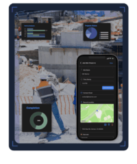 Office and construction field teams coordinating schedules and work orders through TrackVia.